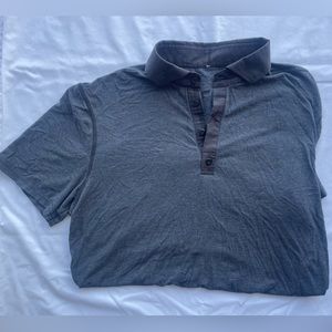 LuLuLemon Black Button Up Polo